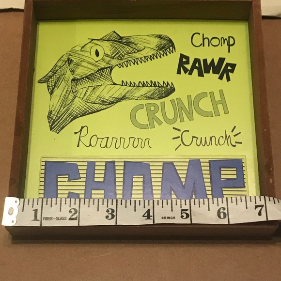 New Dinosaur 🦖”CHOMP” Wood Box Wall Art - Picture 13 of 16
